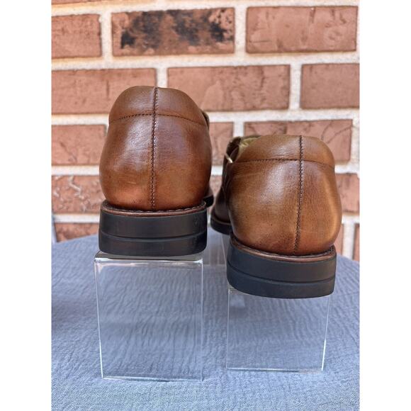 Men's Brown Shoe Co. Brown Slip On Loafer Shoe Size7.5m Made in Brazil - Picture 4 of 8